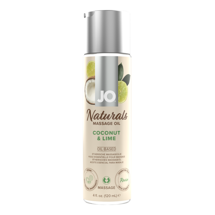 Масажне масло System JO Naturals Coconut & Lime 120 мл