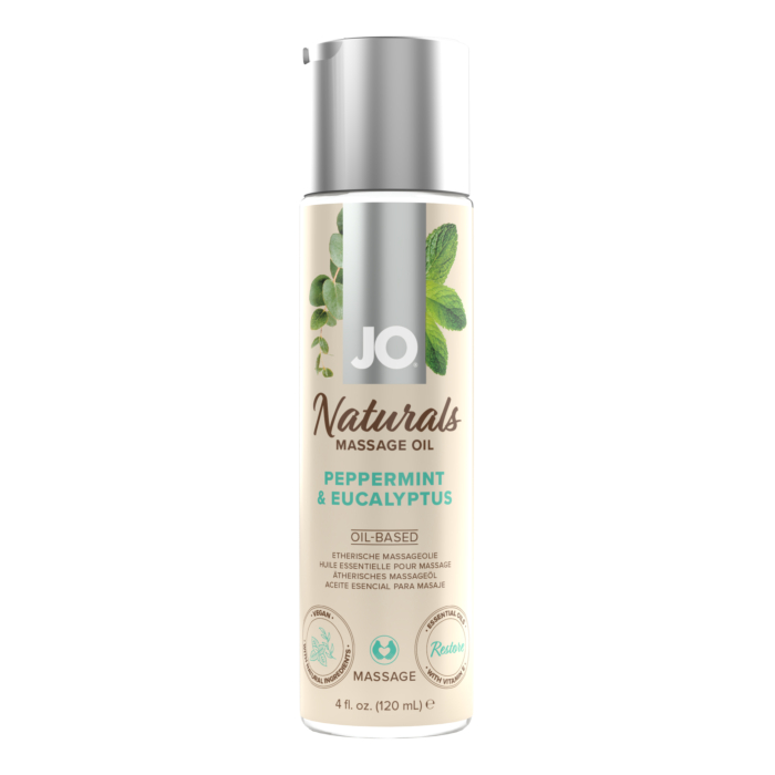 Масажне масло System JO Naturals Peppermint & Eucalyptus 120 мл