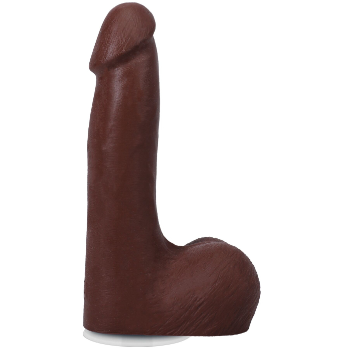 Фалоімітатор Doc Johnson The Realistic Cock Ultraskyn 7" with Balls Chocolate