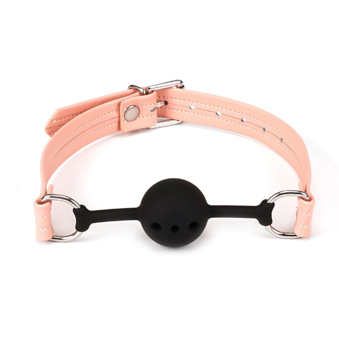 Воздухопроницаемый кляп Liebe Seele Dark Candy Pink Ball Gag