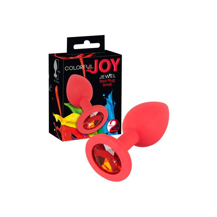 Анальний корок Colorful Joy Red