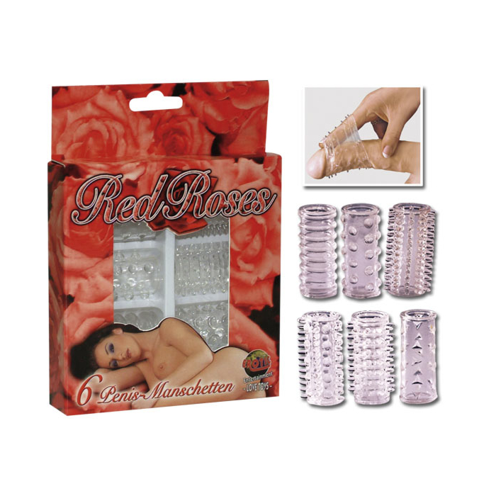 Набір ерекційних кілець Red Roses 6 шт.