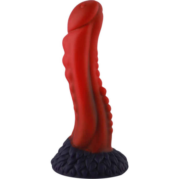 Дилдо Hismith 8.35" Curved Silicone Dildo Red Monster Series