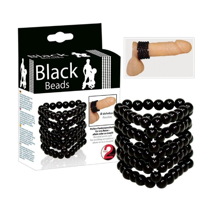 Кільце на член Black Beads
