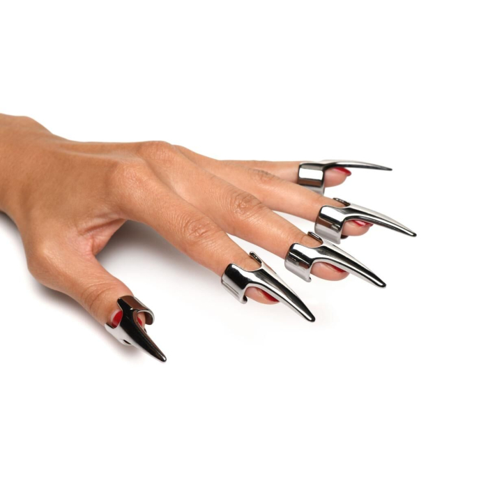 Набор колец с когтями Master Series Five-Piece Sensation Claw Rings Silver