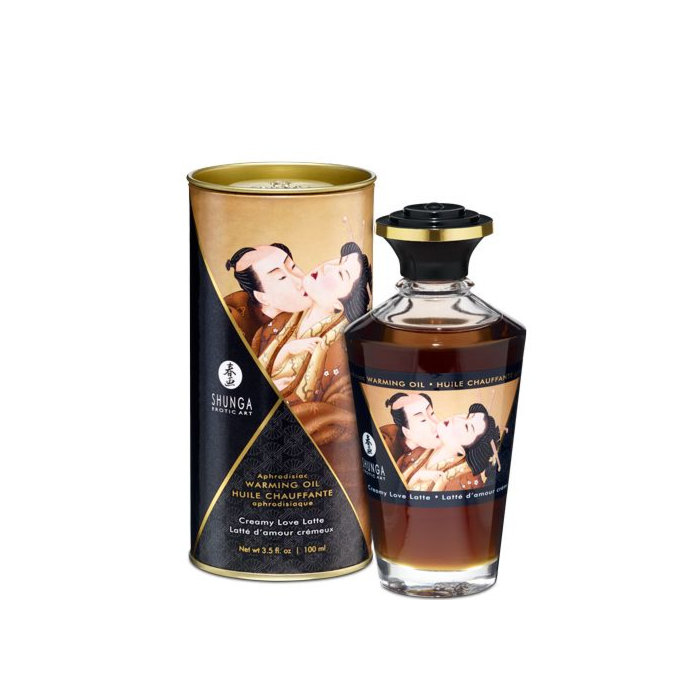 Розігріваюча олія Shunga APHRODISIAC WARMING OIL латте