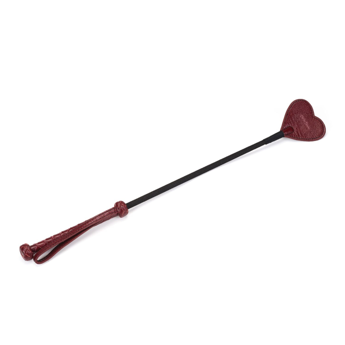 Шлепалка-сердечко Liebe Seele Wine Red Riding Crop with Heart-Shape Tip