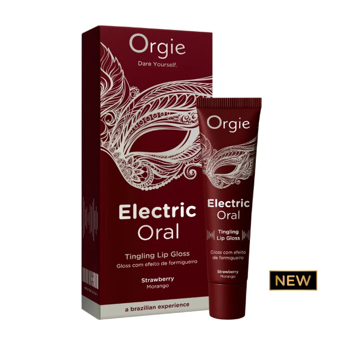 Виброблеск для губ Orgie Electric Oral Lips Gloss Strawberry 10 мл