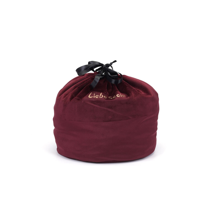 Оксамитовий мішечок для зберігання іграшок Liebe Seele Wine Red Large Storage Bag Cylindrical