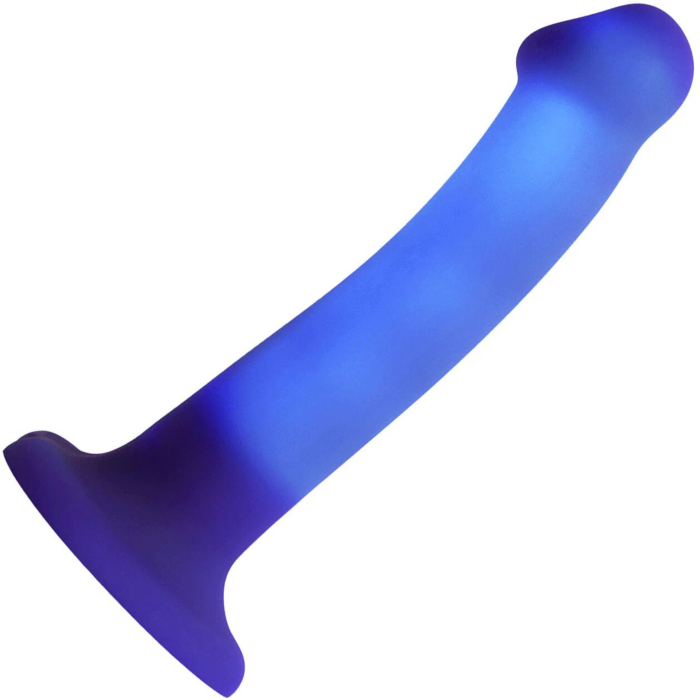Дилдо, що світиться Strap-On-Me Glow-LED Dildo Purple M