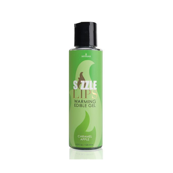 Зігрівальний масажний гель Sensuva Sizzle Lips Caramel Apple 125 мл