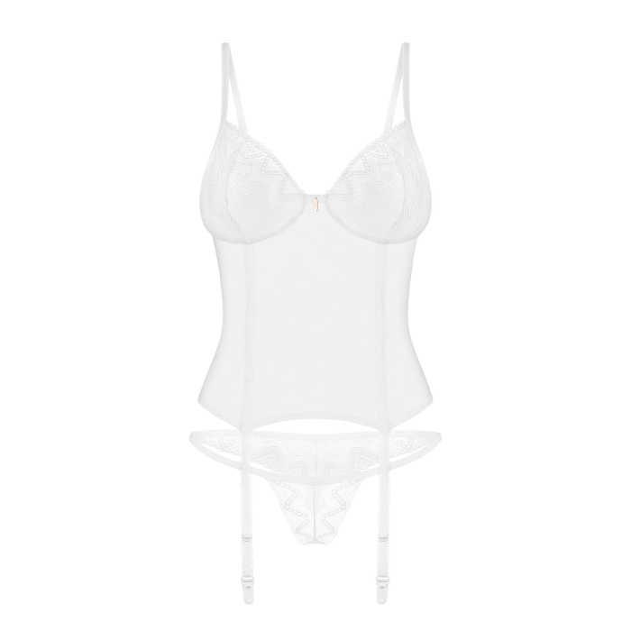 Корсет Obsessive Alissium corset & thong