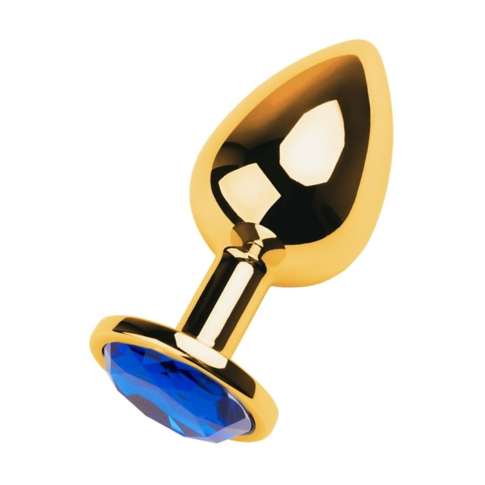 Анальна пробка золота із кристалом розмір М