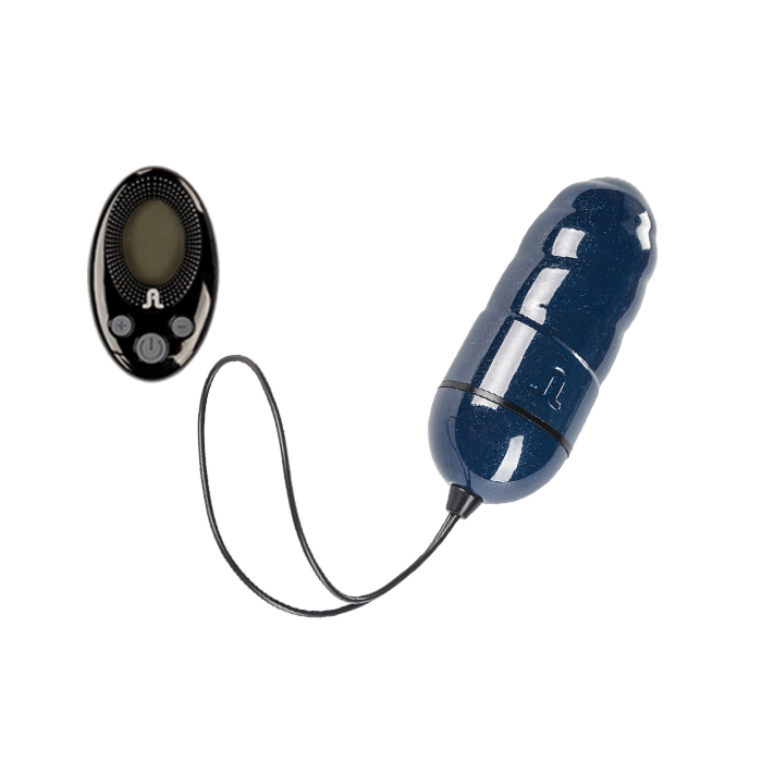 Віброяйце Adrien Lastic Ocean Storm Dark Blue з пультом LRS