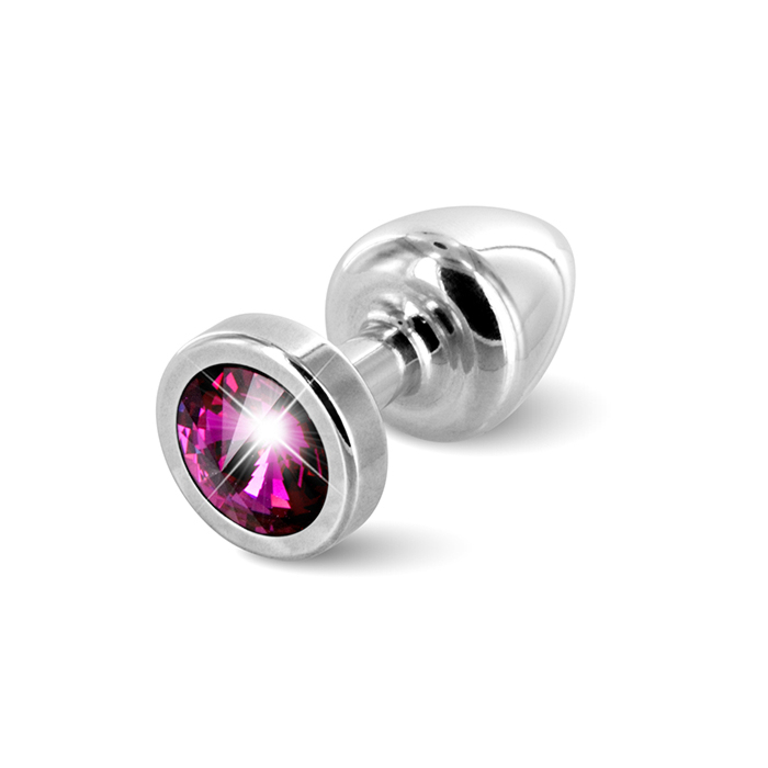 Анальна пробка Diogol - Anni Butt Plug Round 25 mm Silver & Pink