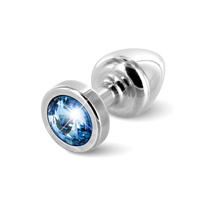 Анальний корок Diogol - Anni Butt Plug Round 25 mm Silver & Blue