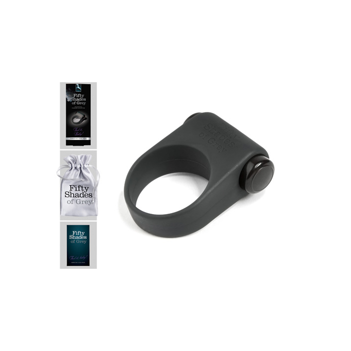 Віброкільце Feel it Baby! 50 відтінків сірого