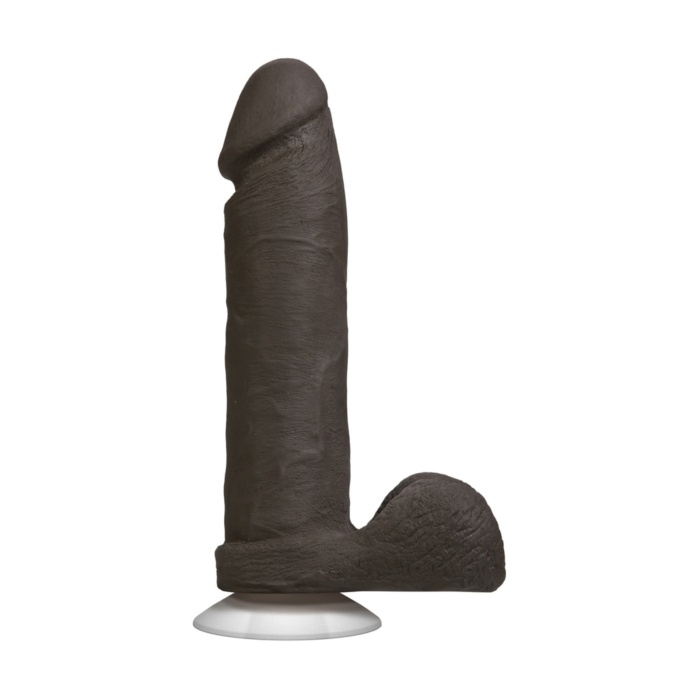 Фалоімітатор Doc Johnson Realistic Cock 8 inch Black - ULTRASKYN, Vack-U-Lock, діаметр 5,1см