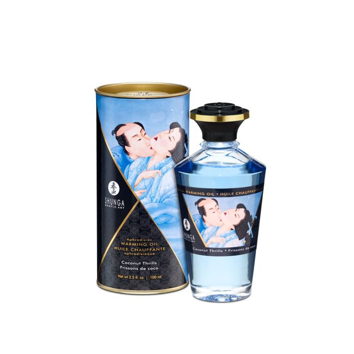 Разогревающее масло Shunga APHRODISIAC WARMING OIL кокос