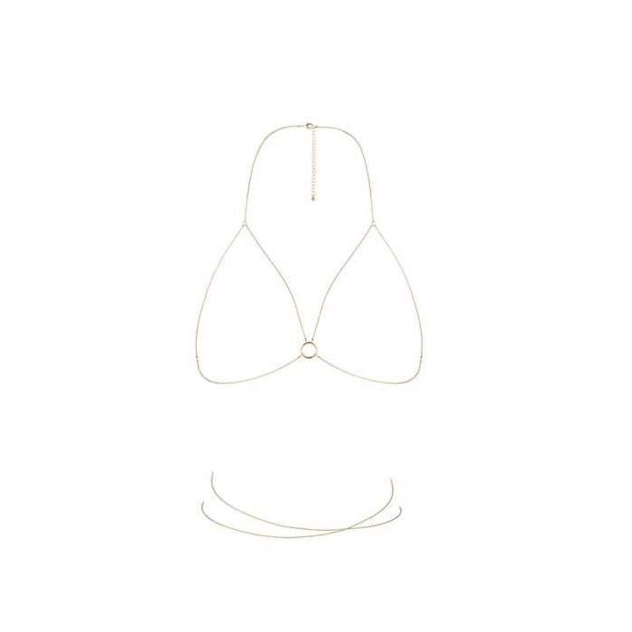 Ланцюжок портупея Bijoux Indiscrets Magnifique Bra Chain - Gold