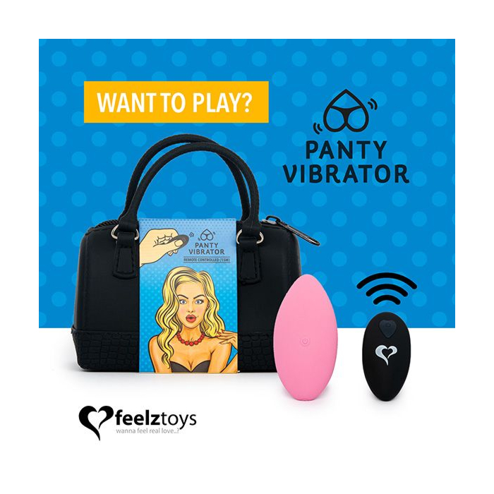 Вібратор в трусики FeelzToys Panty Vibrator Pink