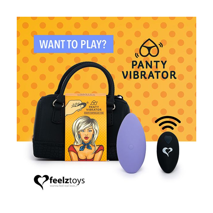 Вібратор у трусики FeelzToys Panty Vibrator Purple