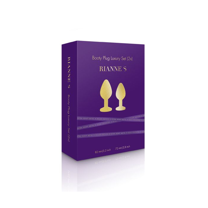 Набір металевих анальних пробок із кристалом RIANNE S