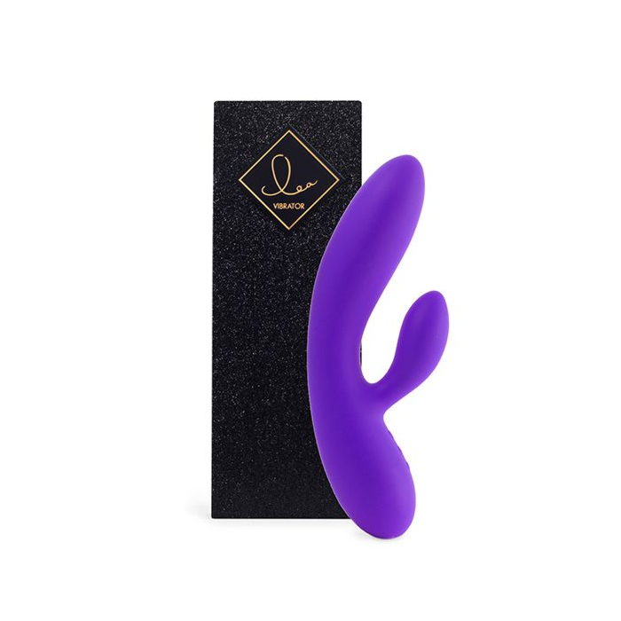Гнучкий вібратор кролик FeelzToys Lea Rabbit Vibrator Medium Purple