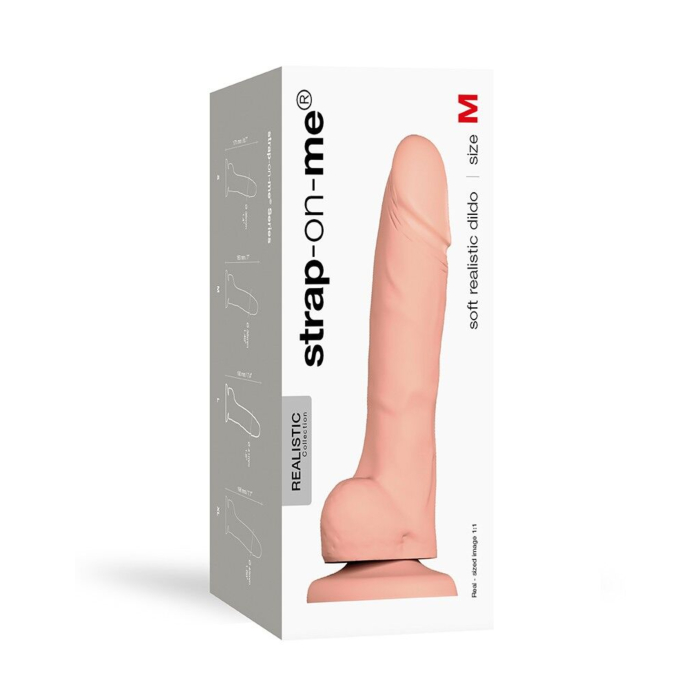 Реалістичний фалоімітатор Strap-On-Me SOFT REALISTIC DILDO Vanilla - Size М