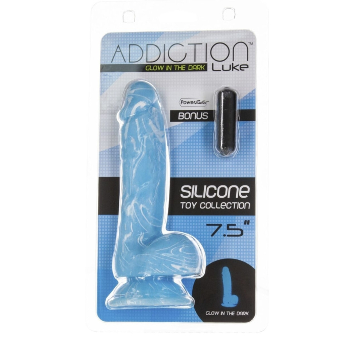 Фалоїмітатор ADDICTION LUKE, що світиться в темряві