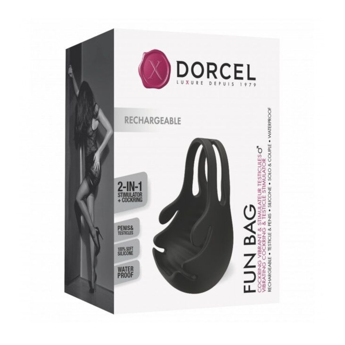 Ерекційне кільце з вібрацією Dorcel FUN BAG