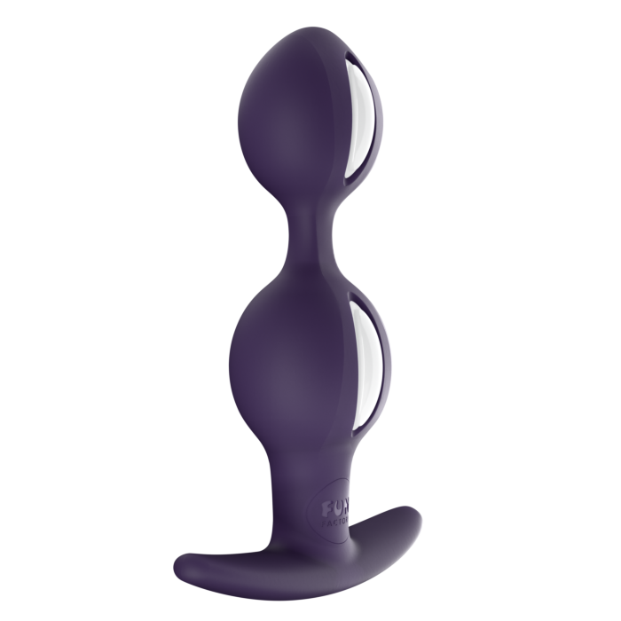 Анальні кульки Fun Factory B Balls Duo White-Dark Violet