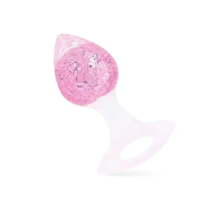 Анальная пробка Liebe Seele Heart-shaped Crystal Anal Plug Pink Small