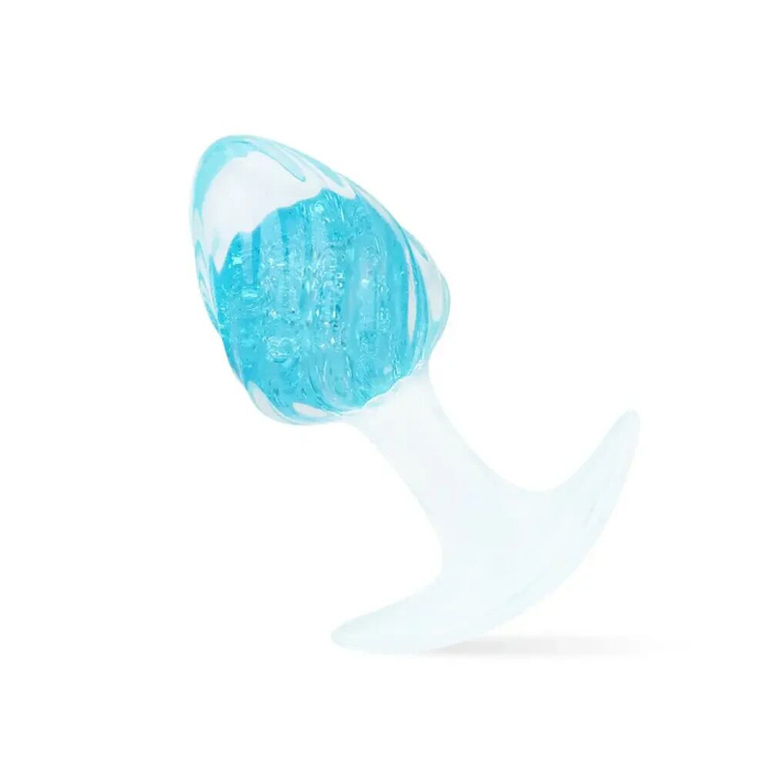 Анальна пробка Liebe Seele Icecream-shaped Crystal Anal Plug Blue Medium