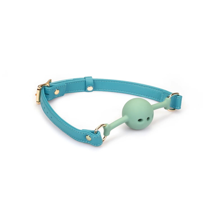 Кляп Liebe Seele Blue Lamb Leather Ball Gag