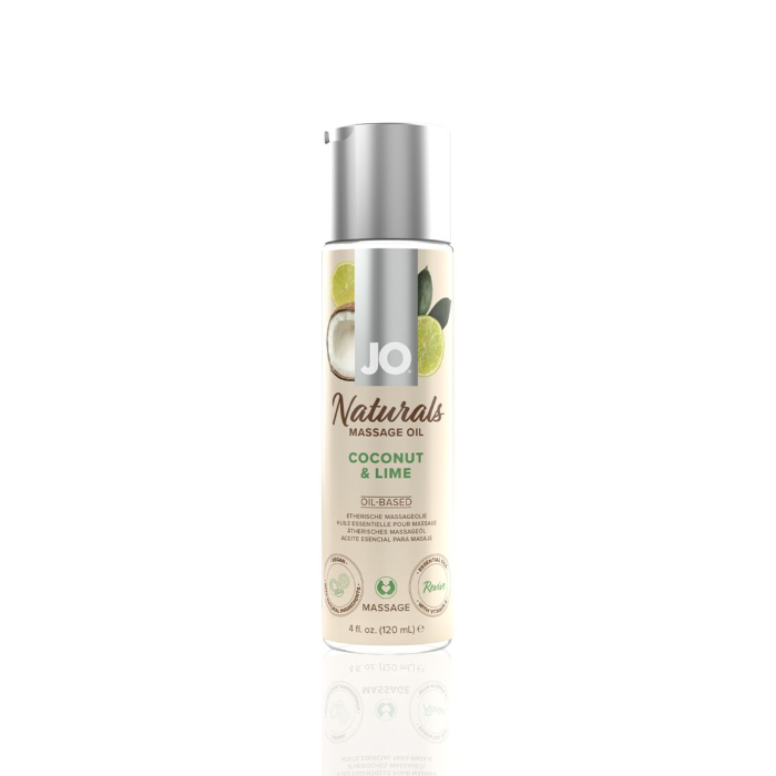 Масажне масло JO Naturals Coconut & Lime 120 мл