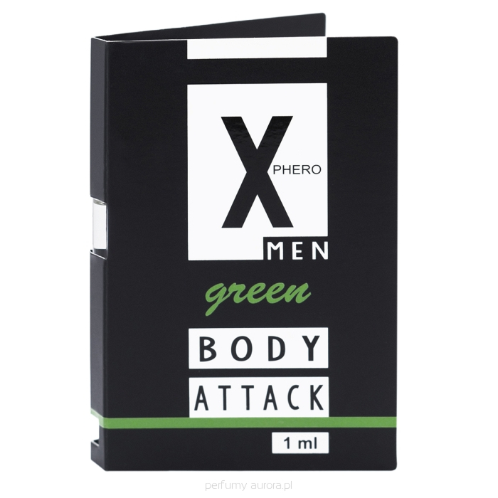 Мужские духи Aurora X-Phero Men Body Attack Green 1 мл