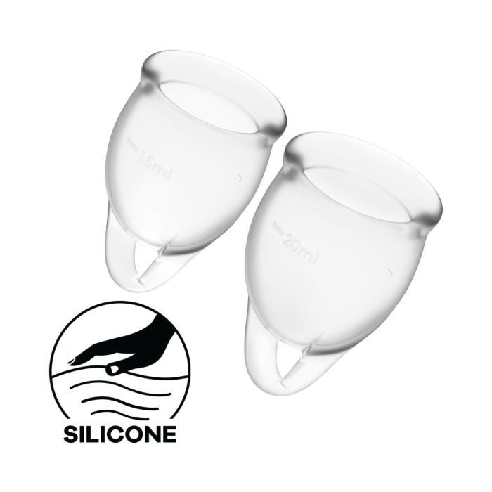 Набір менструальних чаш Satisfyer Feel Confident White