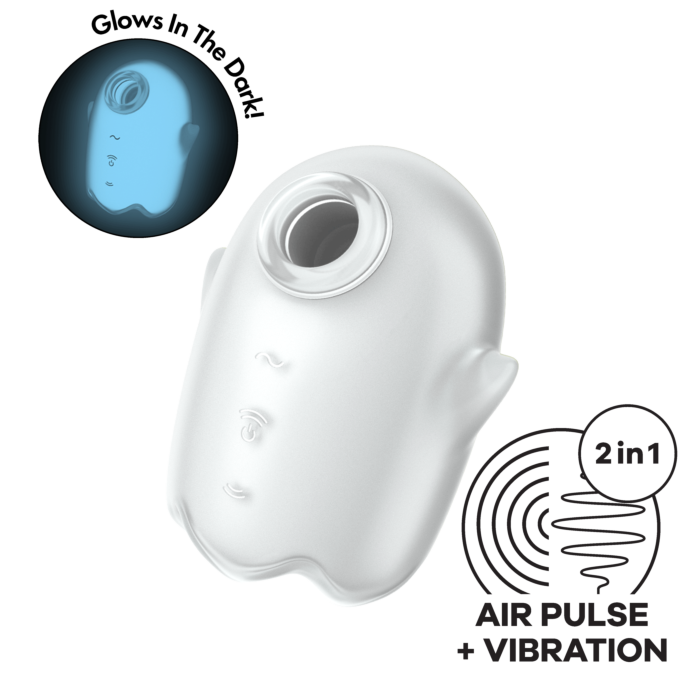 Вакуумний кліторальний стимулятор Satisfyer Glowing Ghost White