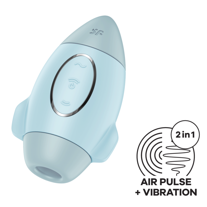 Вакуумний вібратор Satisfyer Mission Control Blue