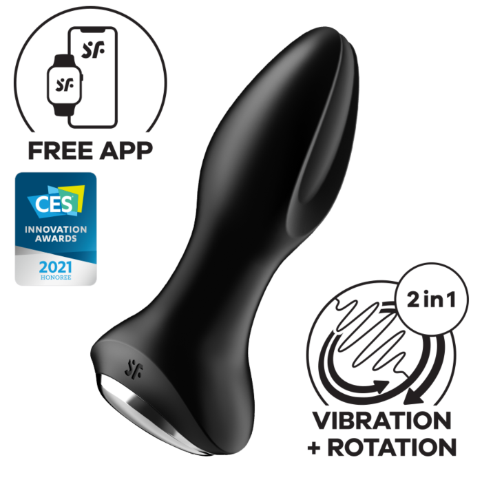 Анальна вібропробка Satisfyer Rotator Plug 2+ Black