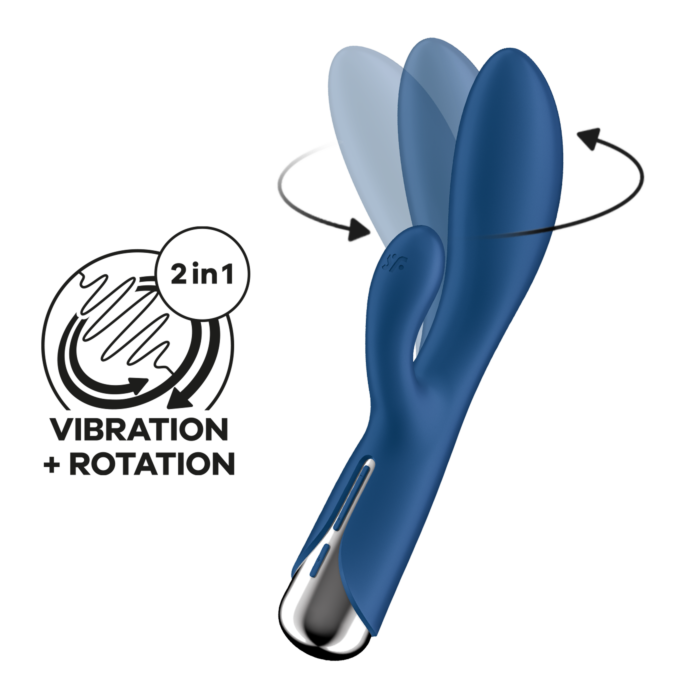 Вибратор-кролик Satisfyer Spinning Rabbit 1 Blue