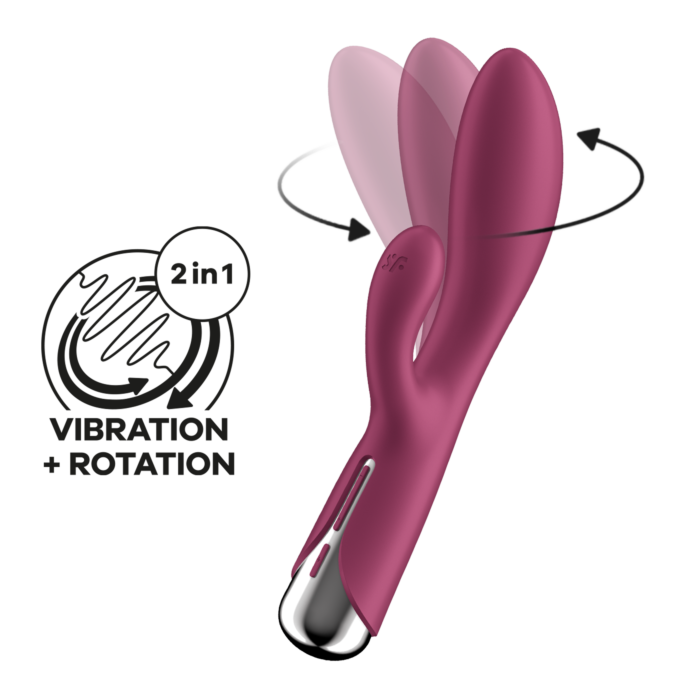 Вібратор-кролик Satisfyer Spinning Rabbit 1 Red