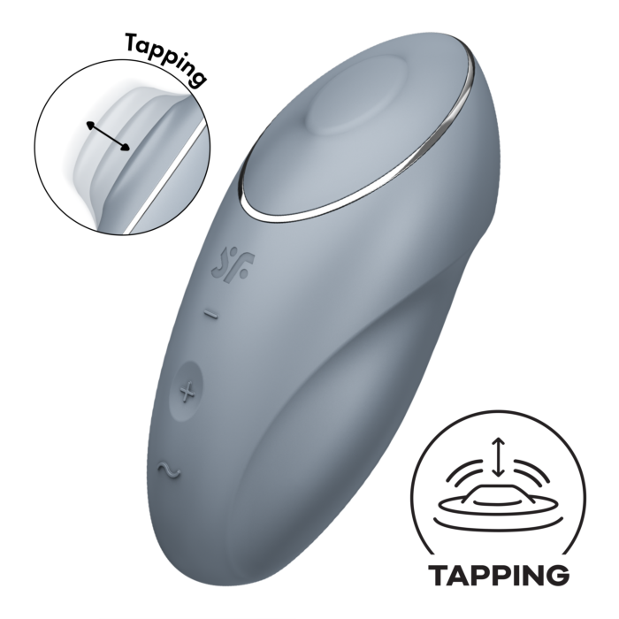Вібратор Satisfyer Tap & Climax 1 Bluegrey