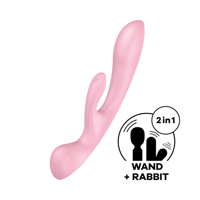 Вібратор кролик Satisfyer Triple Oh pink