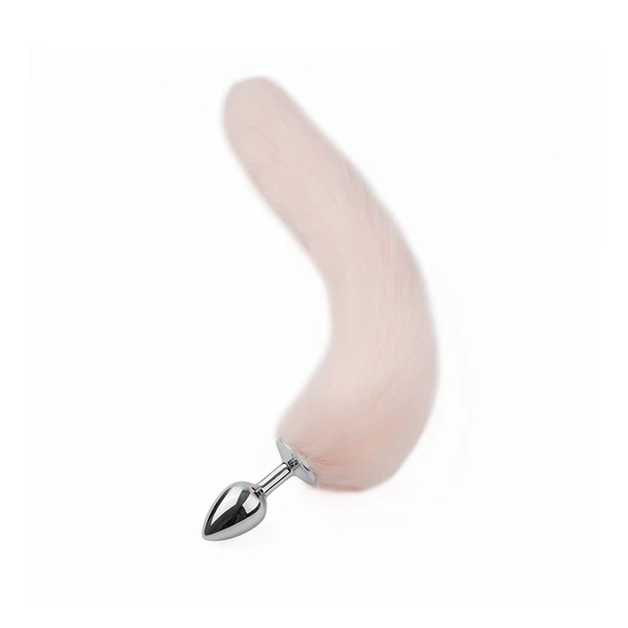 Анальна пробка Baby XXX з світло рожевим хвостом