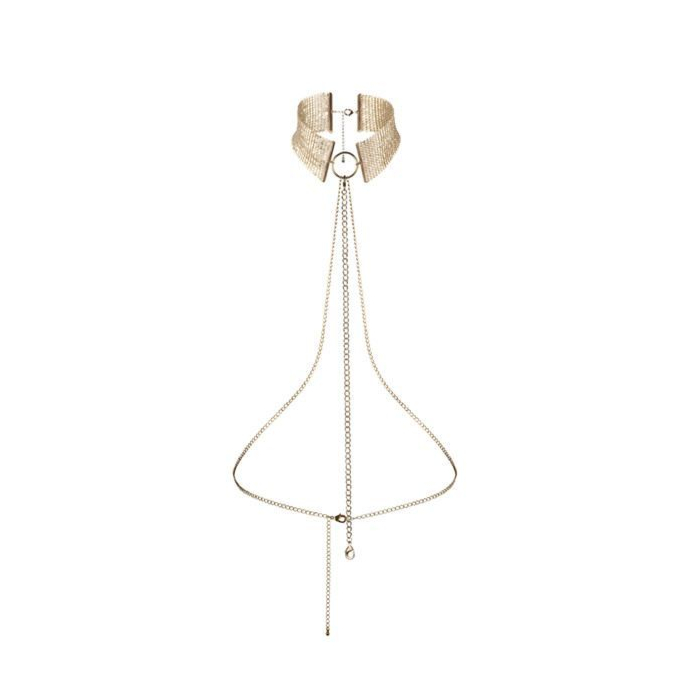 Ожерелье-воротник Bijoux Indiscrets Desir Metallique Collar - Gold