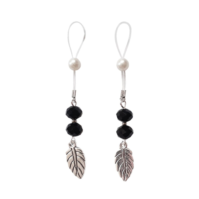 Украшение для сосков Art of Sex Nipple Jewelry Leaf Black