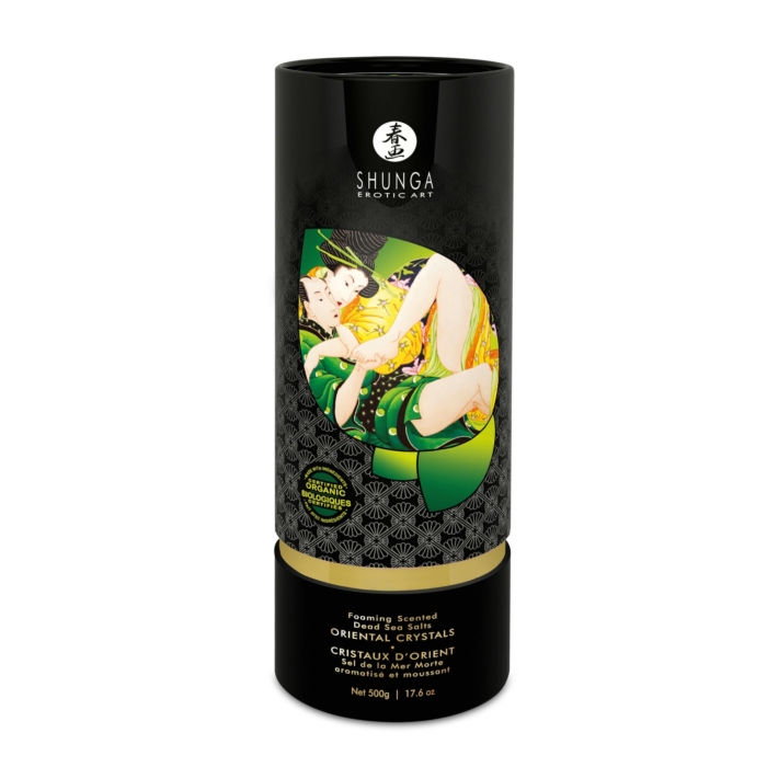 Пінлива сіль для ванни Shunga Dead Sea salt Oriental Crystals Organic Lotus Flower 500 г