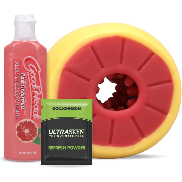 Набір для мінету Doc Johnson GoodHead Grapefruit Blowjob Set Yellow